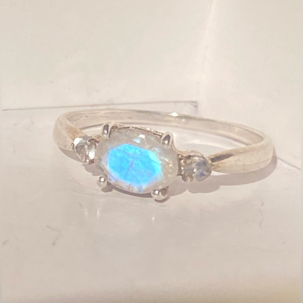 Natural Moonstone Ring 925
